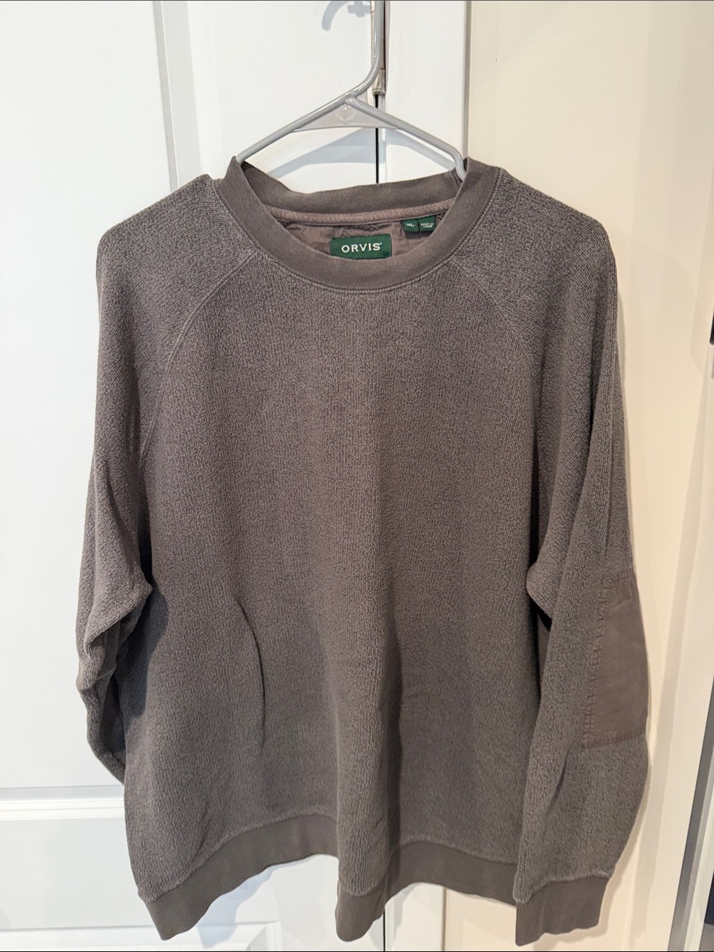Orvis Men's Charcoal Gray Crewneck Pullover
